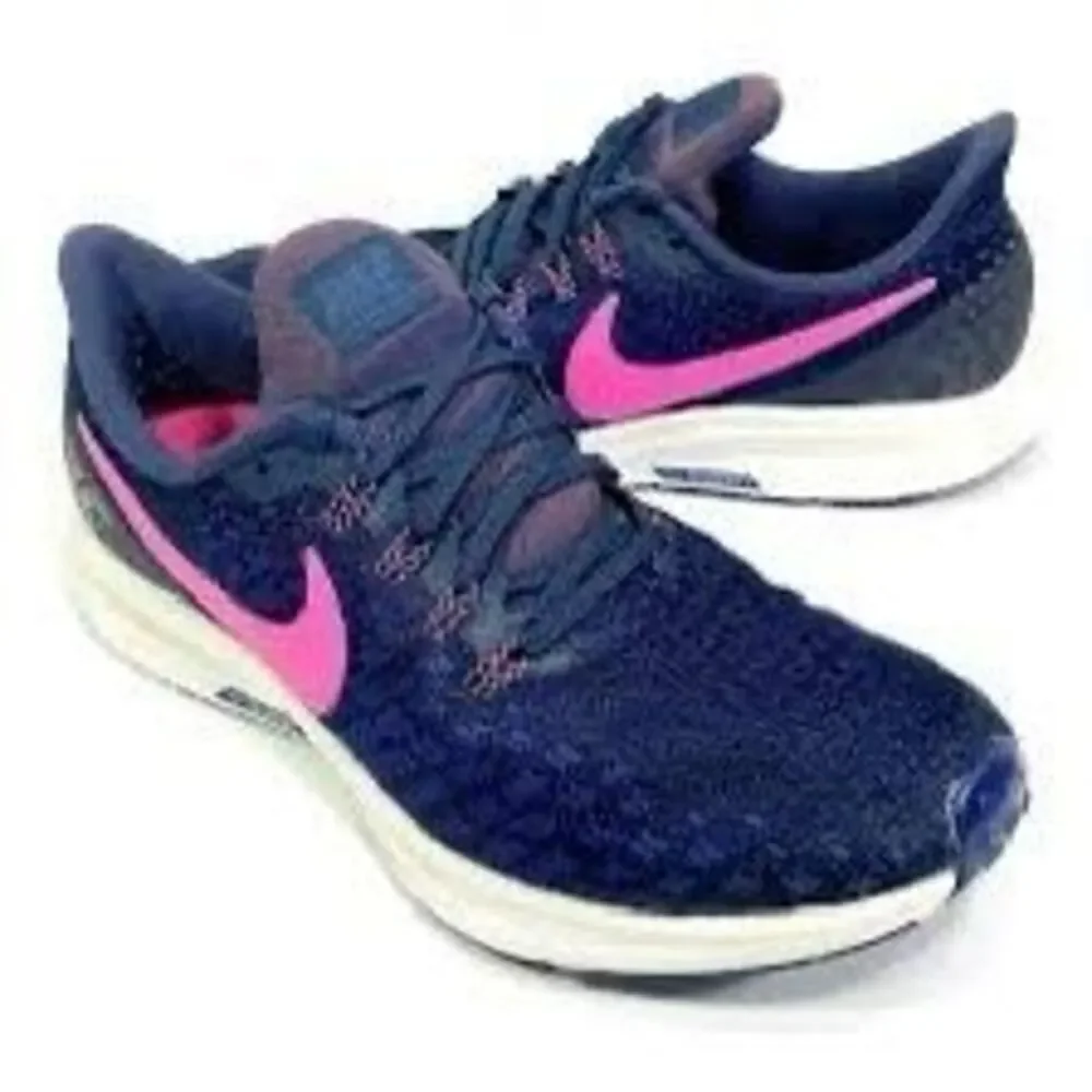 Nike Women's Size 9 Air Zoom Pegasus Running Shoes Blue Pink Swoosh Lightweight